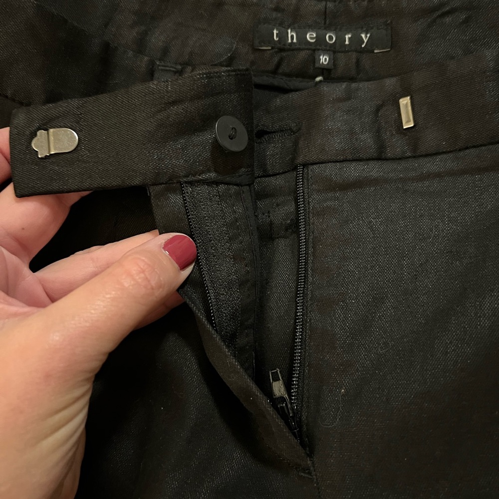 Theory Black Shorts. Size 10. 3.5” Inseam.